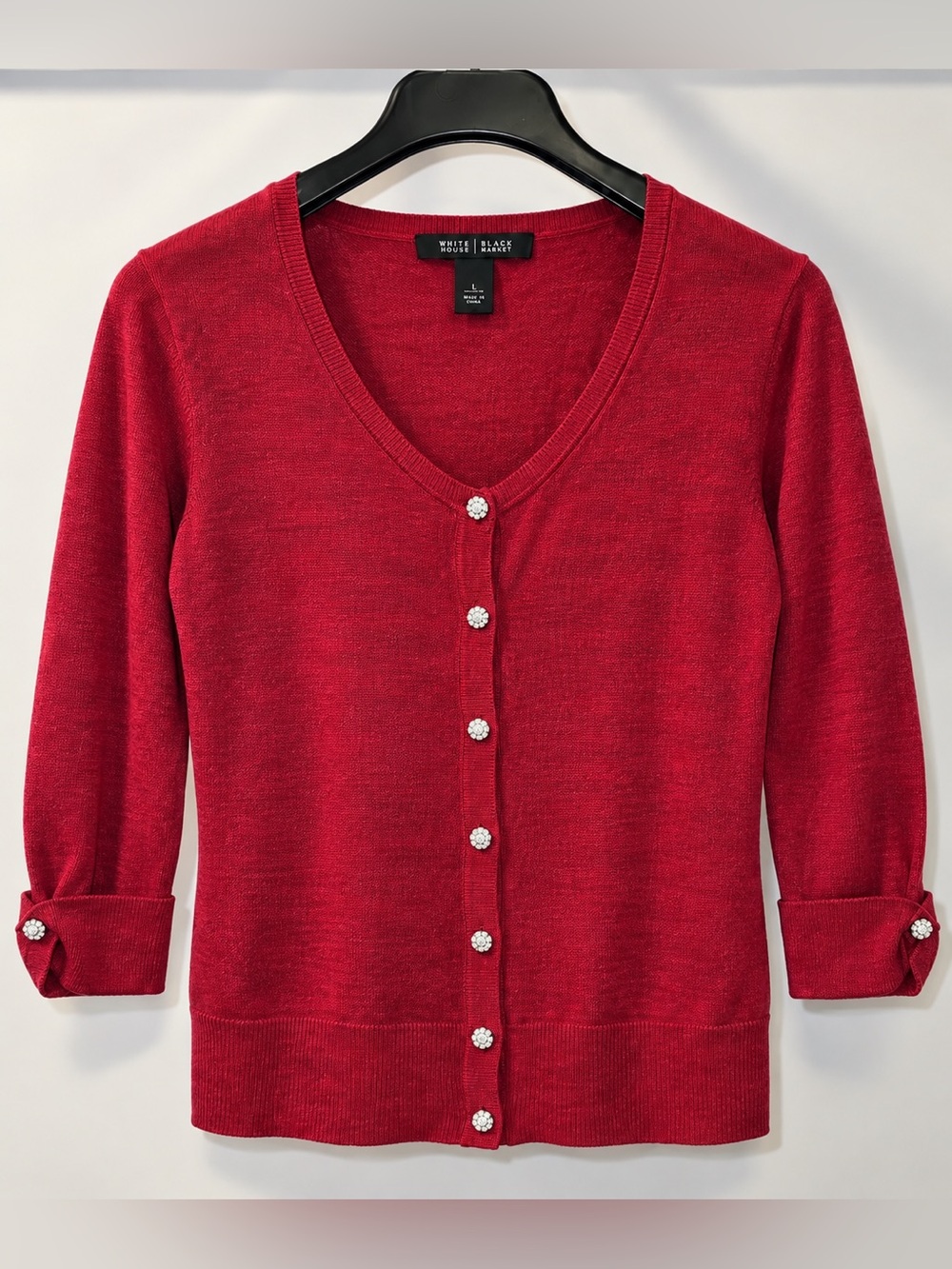 White House Black Market Women's  Button-Front Cardigan